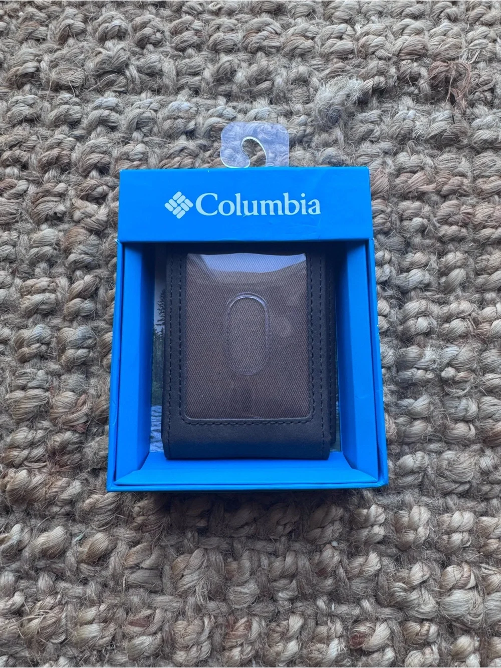 Columbia Men’s RFID Brown Leather Magnetic Money Clip Wallet Card Holder